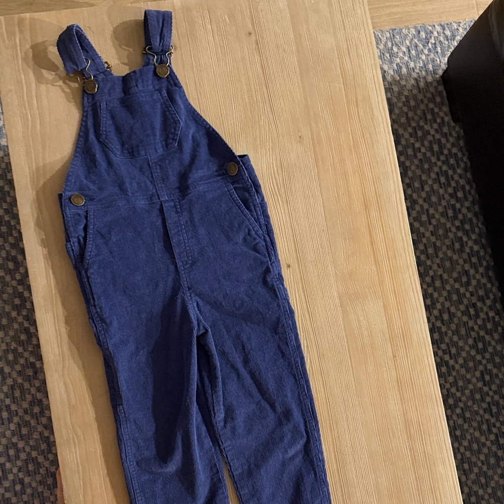 Little English Navy Corduroy Overalls